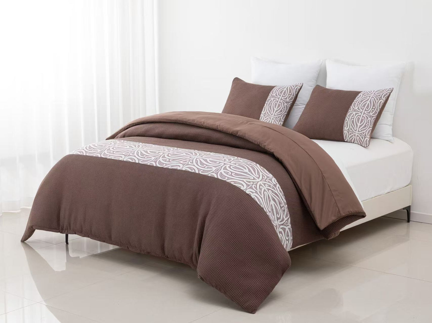 Deep brown toi waffle